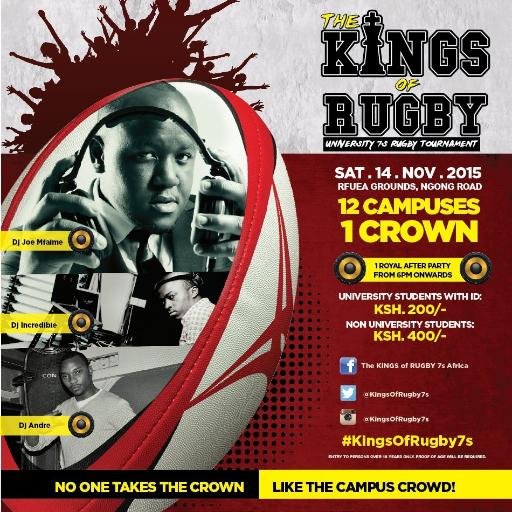 An annual All-University rugby tournament in Kenya. Brought to you by @expAgencyKe and @KUSANairobi