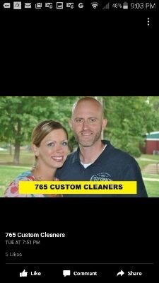 We are a locally owned and professional company, that provides a variety cleaning services in the Lafayette, IN area. 765customcleaners@gmail.com 765-412-8576