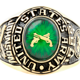 Military Rings, Personalized for the US Army, US Navy, US Marine Corps, Air Force & Coast Guard