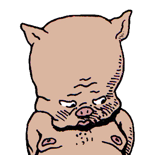 No pussy, just Pampers. Small man wearing big diapers for disciplinary reasons. In permanent chastity.
Illustration by Ingrid Mouth