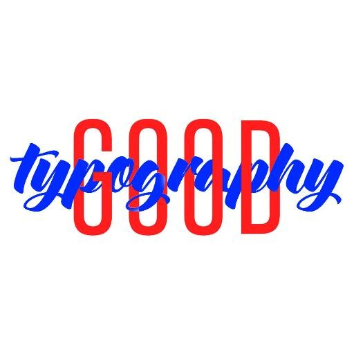 Good Typography is place to find inspiration about typography, calligraphy and lettering.