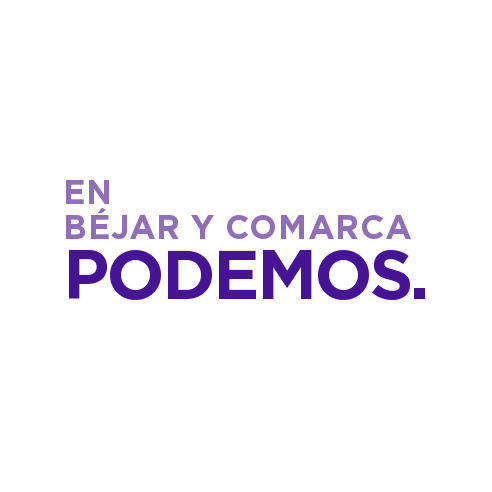 Cuenta Oficial de Podemos Béjar y Comarca (Salamanca) podemosbejarycomarca@gmail.com  https://t.co/v7jg9lFWO3