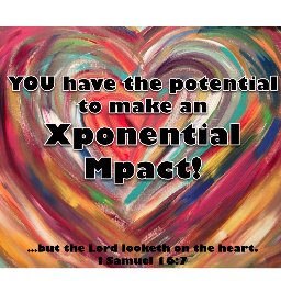 XponentialMpact is about encouraging others to realize the potential they have each and every day to make an exponential impact on the people they encounter.