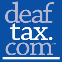 Tax Preparation & Planning Services for the U.S. Deaf Community since 1971 - ASL Communication - over the Internet!