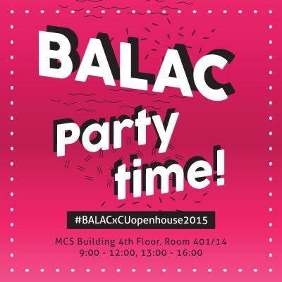 From current balac students. We're here to guide you newbies to the best year of your life -not an official Balac account-