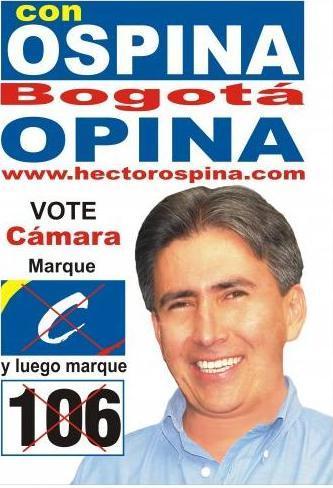 Soy  Héctor Ospina un colombiano con vocación por el servicio público.