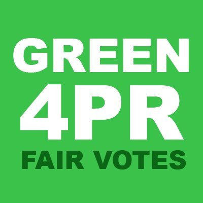 Greens working for fair votes. Part of @Alliance4PR & @MakeVotesMatter's cross-party campaign for Proportional Representation in the House of Commons. #Time4PR