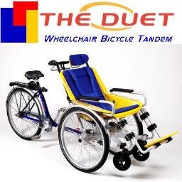 Duet Wheelchair Bicycle Tandem - Enjoy the Outdoors Like Never Before - Biking Recreation you and your less than able loved one young or old can enjoy together.