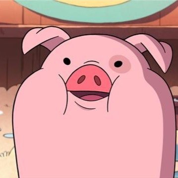 Oink Oink Oink Oink. (I'm waddles, Mabel's pig.) *chews on Stan's shoe*