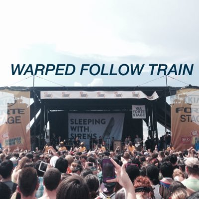 I tweet funny/relatable things about concerts and Warped Tour. Get on the follow train, follow other Warped Tour fans.