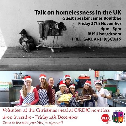 Volunteering Project at the University of Reading which helps the Homeless and those in need.