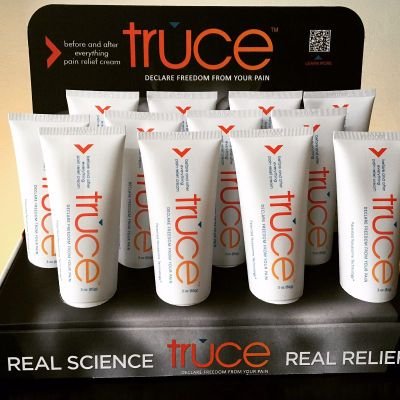 Truce Cream and Soak is formulated to treat pain, discomfort, stiffness and soreness caused by strenuous activity, sports and work-related injuries.