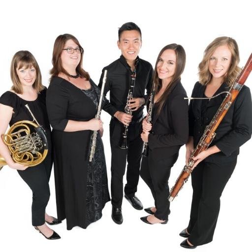 Pro Woodwind Quintet: Madeline Lucas Tolliver (fl), Mary Kausek (ob), Benjamin Chen (cl), Arleigh Savage (bn) and Emily Rapson (hn). https://t.co/2OPPrsdHZN