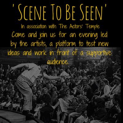 Launching a new night for actors to test and explore new ideas in front of a lively and supportive audience. In association with @actorstemple ;)