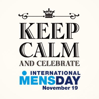 International Men's Day is celebrated every year on the 19th of November!