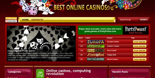 Informations online casinos, casino games, online bets, best online casinos, bets games, all the information that you will want.