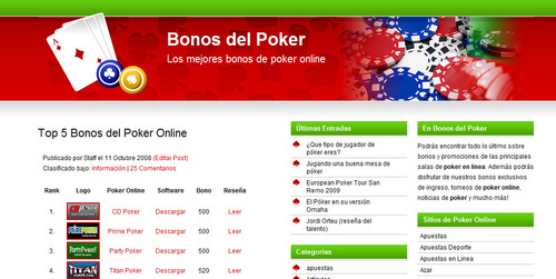 Bonos gratis para jugar al poker online. Bonos de poker especiales de las salas de poker en linea. Juega al poker en internet con bonos sin deposito.