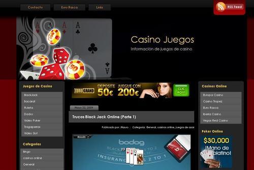 Información de juegos de casinos, juegos gratis de casino, jugar al casino flash online. Reglas y variaciones de los diferentes juegos de casino online.