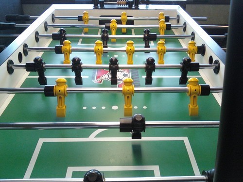 Foosball tournaments every Monday night at Big City Bar in Allston, MA. Also, league on Tuesday night.