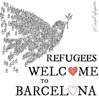 Som un grup d'alumnes d'un col·legi de Barcelona que estem fent un projecte a favor de l'acollida de refugiats de Síria.