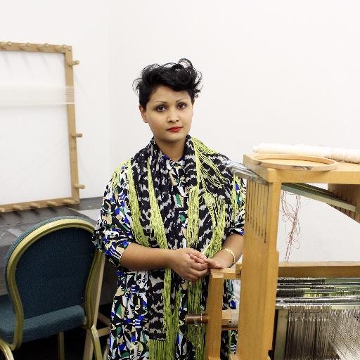 Artist, weaver, and writer. South Asian queer disabled femme; interested in space, migration, labour, and the politics of dress, identity and textile cultures.