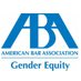 ABA Gender Equity (@abagenderequity) Twitter profile photo ABA Gender Equity (@abagenderequity) Twitter profile photo