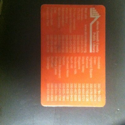 I'm rad, from Akron, have a library card and use it more than my debit card!!! Fast twitter reviews but honest!!! Enjoy!!! AK!!!