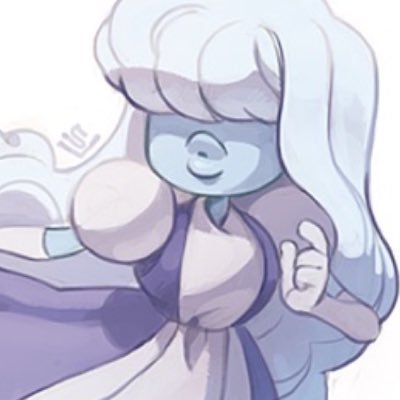 Sapphire, blue gem and half of Garnet. Member of the Crystals Gems. #Multiship #SURP #OpenRP #OpenDMs #18+ok