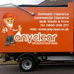 AnyClearLtd_'s profile picture. Home & office clearance co clearing everything from household waste, office junk, commercial & trade waste-recycling/reuse 92% of what we collect #SBS 07/10/13