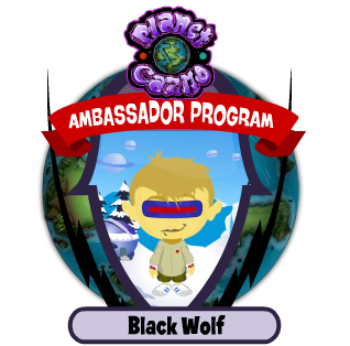Hi! I'm Ambassador Black Wolf of Planet Cazmo (PCAP #016) You've found my Twitter!