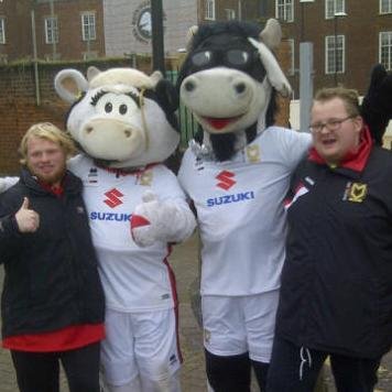 MK Dons Mascots headed to Stadium MK for every match! Helped by the MK Dons Supporters Association