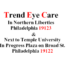 Visit Trend Eye Care 2 next to Temple University. Call 215-866-1742 or schedule an appointment online. Onsite parking always available.