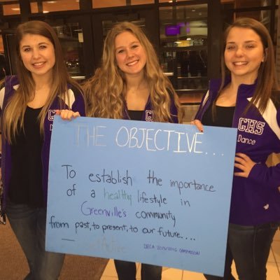 2015/2016 DECA campaign about the importance of healthy lifestyles in the past, present, and future of Greenville's community