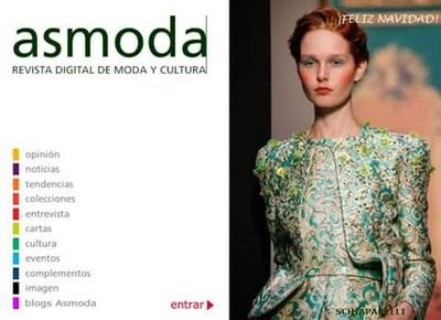 ASMODA, primera revista en formato sólo digital del sector de la moda, nace al servicio de la cultura, de la belleza y de la dignidad de la persona.