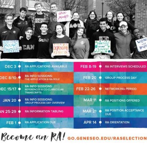 Updates about Housing, RA Selection, important events, and more.