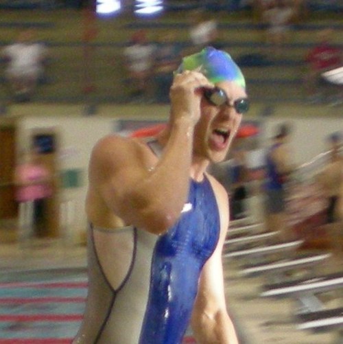 Triathlete in training