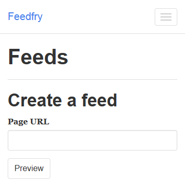 RSS feeds from web pages