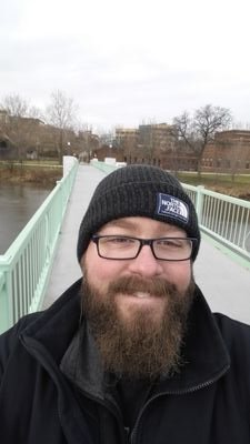 Bearded Jon, the Psychology intern! Spreading the Husker love to Omaha.