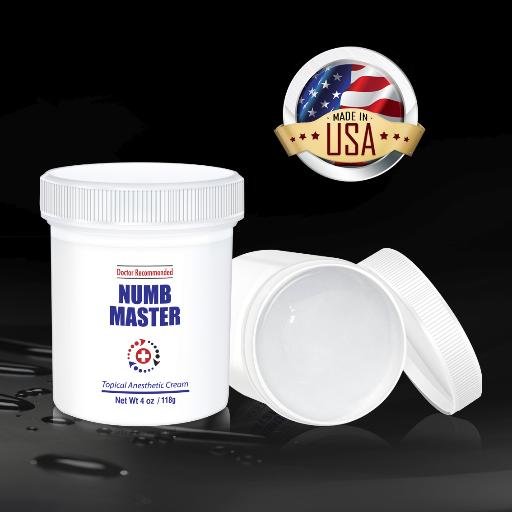 Official NUMB MASTER Cream. 5% Lidocaine. Developed by @SkinCareCRL for use with @MTSRollerCRL, @InnoPenCRL  and more! MADE IN THE #USA. (213) 384-0500