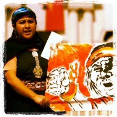 Nanpülkafe, Comunicadora Mapuche a través de Itrofilmongenenvivo. MMA Mujeres Mapuche Autoconvocadas . Makewe mew! #tralcalinocentes