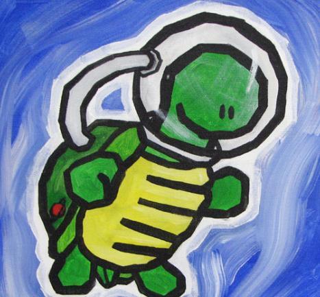 SpaceTurtles's profile picture. We're the space turtles. Iran sent us up to space with a couple of worms and a mouse on Feb 3. 2010.  Just hanging out, tweeting about life as a SpaceTurtle.
