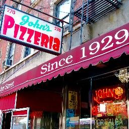 World FamousJohn's of Bleecker Street was founded in 1929 by Italian immigrant John Sasso. Still family owned and operated. Serving coal fired brick oven pizza.