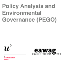 Policy Analysis and Environmental Governance research group at the Institute of Political Science, University of Bern and the ETH Water Research Institute Eawag