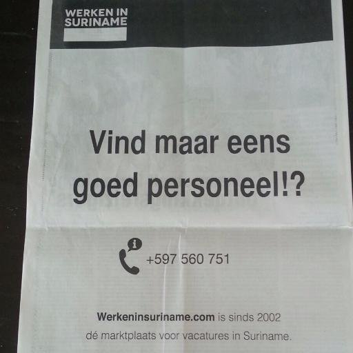 Werken_in_Su's profile picture. vacatures, projecten, outsourcing, banen in Suriname
