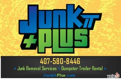 JUNKITPLUS ORLANDO'S #1 JUNK REMOVAL AND DUMPSTER TRAILER RENTAL BUSINESS! WE ARE CUSTOMER SERVICE FOCUSED, FAST, AND RELIABLE! FOLLOW AS WE SERVE OUR COMMUNITY