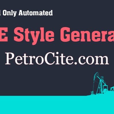 PetroCite is the first and only online tool to create SPE style citation automatically.  We will always keep this tool free for everybody.