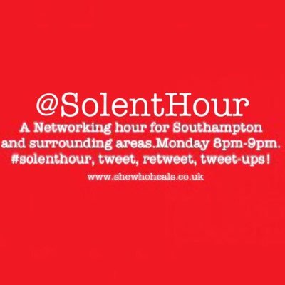 A Networking hour for Southampton and surrounding area. Monday evenings 8pm-9pm Hosted by @She_Who_Heals.