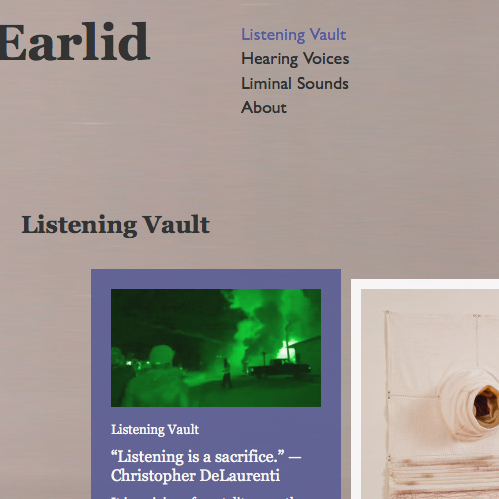 Cinema for the Ear | Virtual museum | Radio portraits of sound artists. Produced + curated by Joan Schuman.