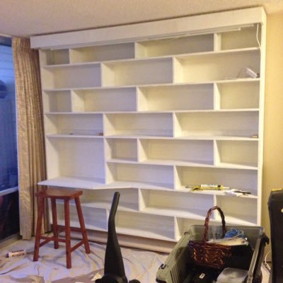 We do custom entertainment centers, kitchen and bathroom remodels, window installation, laminate and hardwood flooring, and more