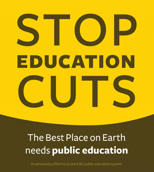 Speak out agains BC Liberal K-12 education cuts